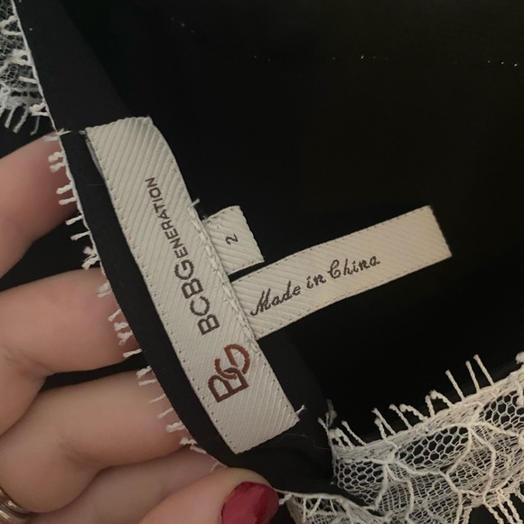 BCBG lace trim slip dress - Picture 3 of 4